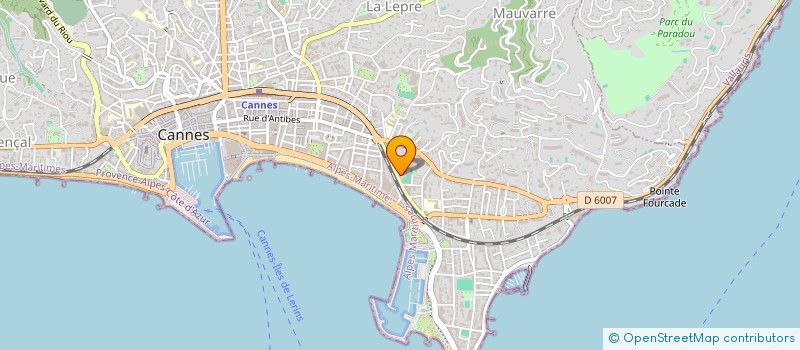 localisation de l'entreprise SCI J.A.B. à CANNES