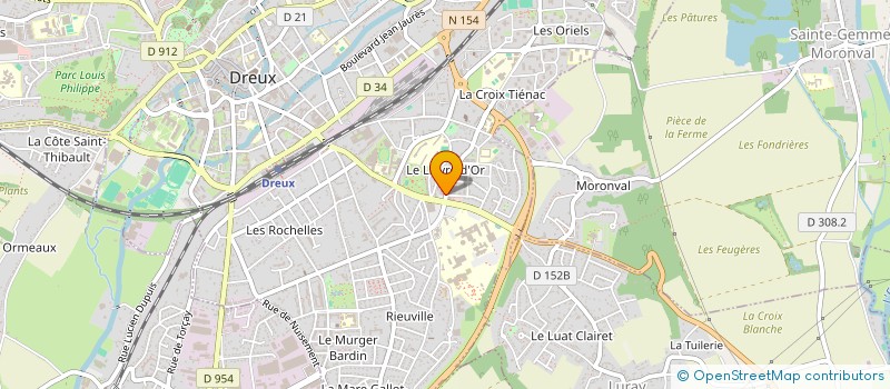 localisation de l'entreprise SCI J A C à DREUX