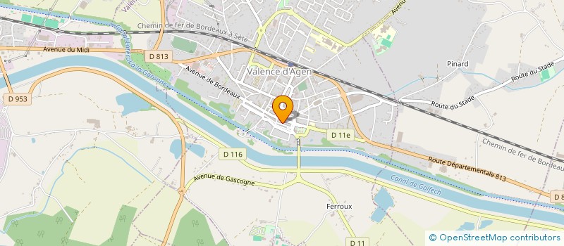 localisation de l'entreprise SCI J.A.C. à VALENCE