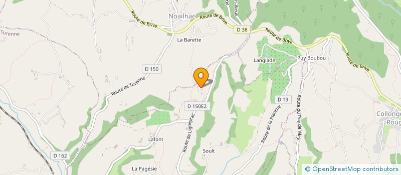 localisation de l'entreprise SCI J.A.C.  LIGNEYRAC