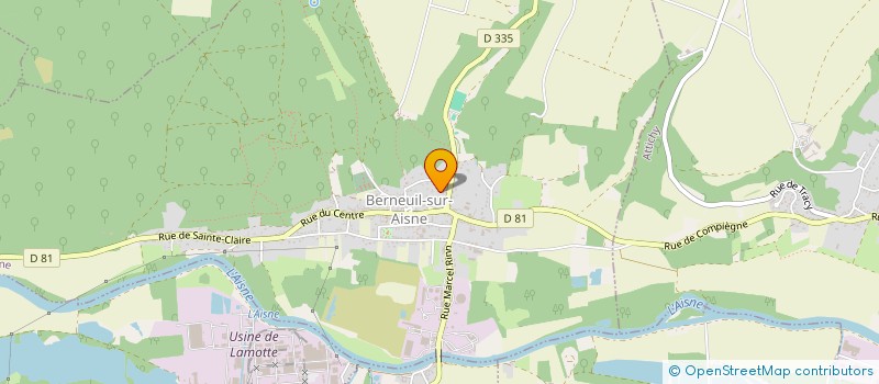 localisation de l'entreprise SCI J.A.C.C  BERNEUIL-SUR-AISNE