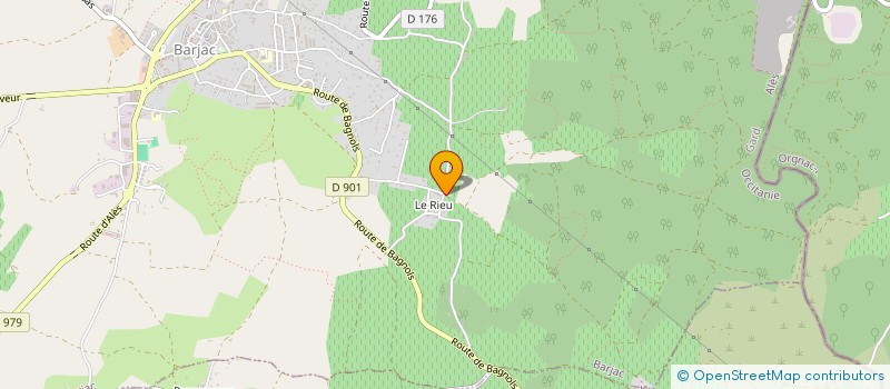 localisation de l'entreprise SCI J.A.C.M  SAINT-PRIVAT-DE-CHAMPCLOS