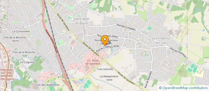 localisation de l'entreprise SCI J.A.D. à SAINT-DENIS-EN-VAL