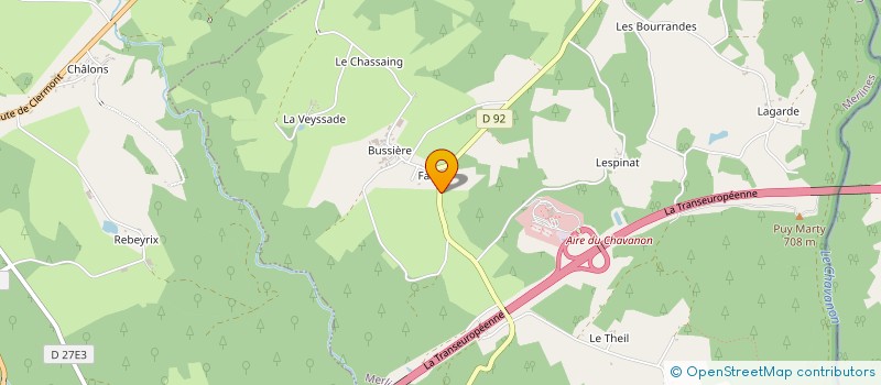 localisation de l'entreprise SCI J.A.D  MERLINES