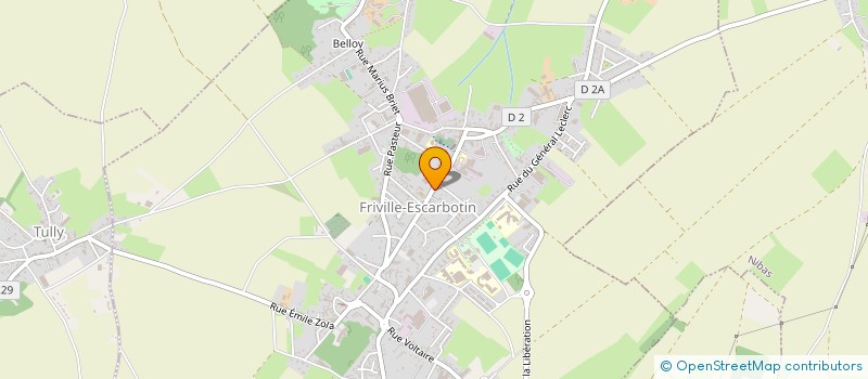 localisation de l'entreprise SCI J.A.D..  FRIVILLE-ESCARBOTIN