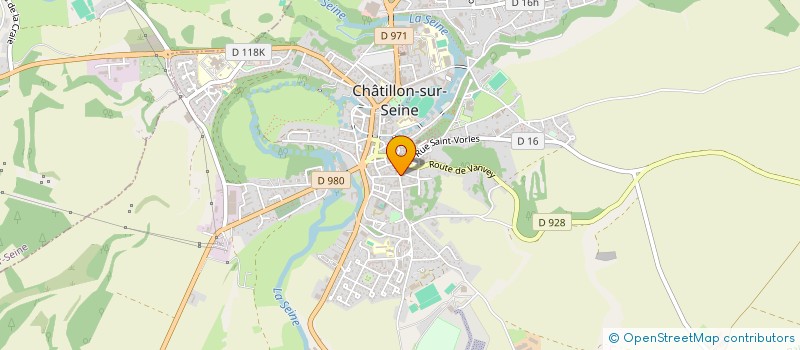 localisation de l'entreprise SCI J.A.D.E  CHATILLON-SUR-SEINE