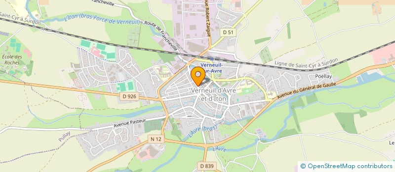 localisation de l'entreprise SCI J.A.F.  VERNEUIL D'AVRE ET D'ITON