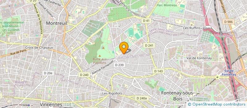 localisation de l'entreprise SCI J.A.G. à MONTREUIL