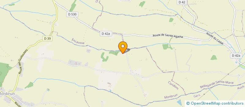 localisation de l'entreprise SCI J.A.H.L.  MONBRUN