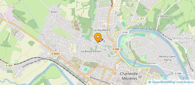 localisation de l'entreprise SCI  J A M  CHARLEVILLE-MEZIERES