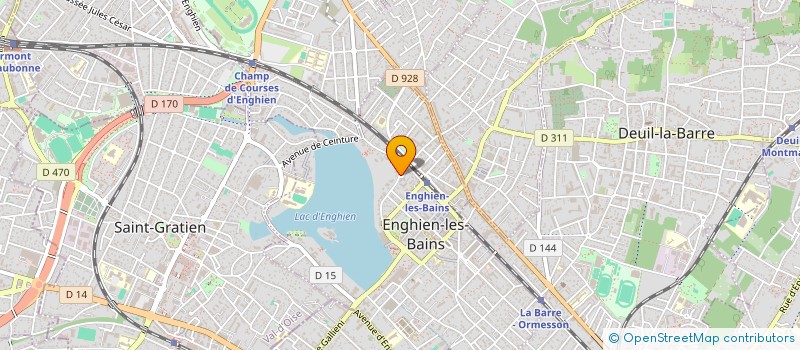 localisation de l'entreprise SCI J.A.M.B. à ENGHIEN-LES-BAINS