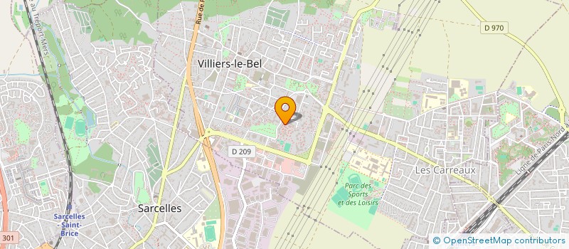 localisation de l'entreprise SCI J.A.N.E IMMOBILIER  VILLIERS-LE-BEL