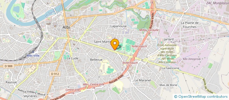 localisation de l'entreprise SCI J.A.P à ALBI