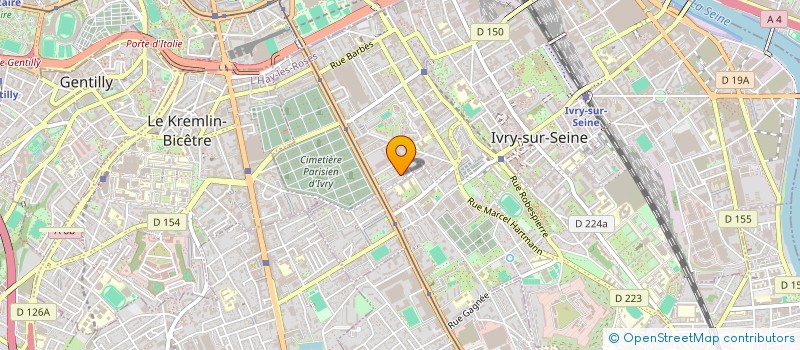 localisation de l'entreprise SCI J.A.S à IVRY-SUR-SEINE