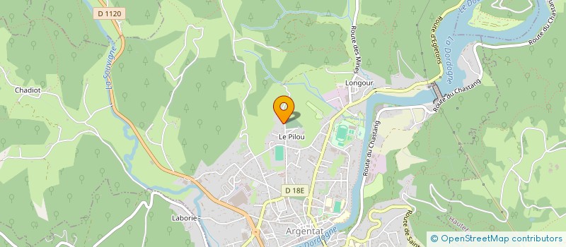 localisation de l'entreprise SCI J.A.S à ARGENTAT-SUR-DORDOGNE