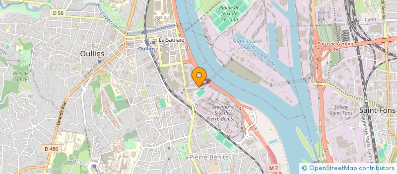 localisation de l'entreprise SCI J A T S  OULLINS-PIERRE-BENITE