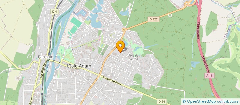 localisation de l'entreprise SCI J.A.V.  L'ISLE-ADAM