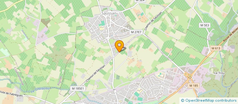 localisation de l'entreprise SCI J.A.Y.M.E.S.  SAUSSAN
