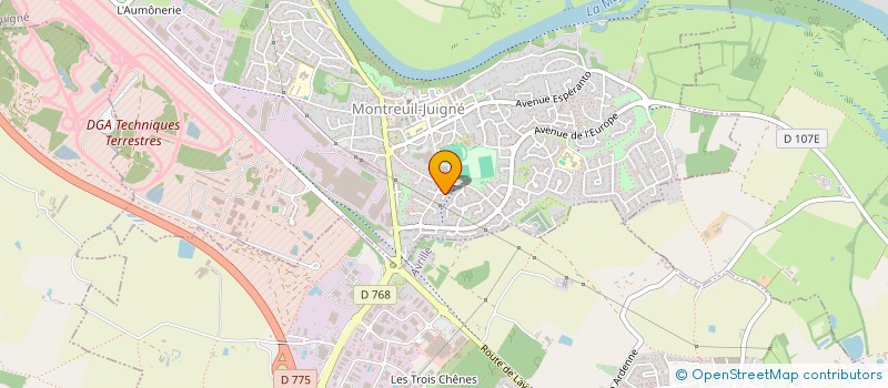 localisation de l'entreprise SCI J AND CO  MONTREUIL-JUIGNE