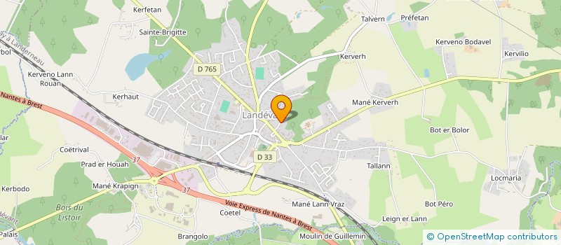 localisation de l'entreprise SCI J.AURAY  LANDEVANT