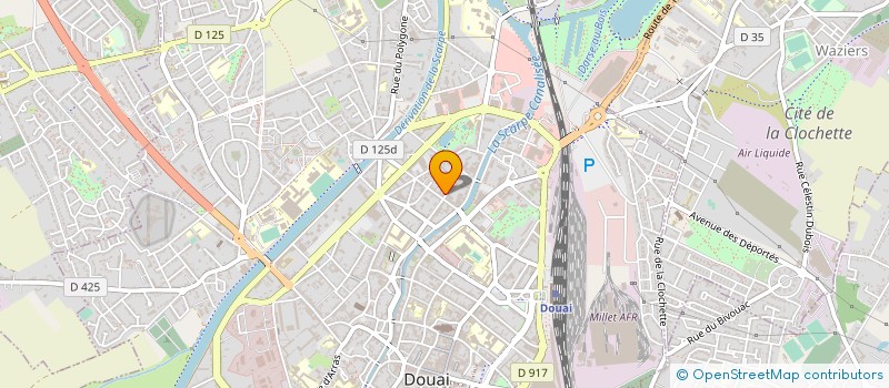 localisation de l'entreprise SCI J B à DOUAI