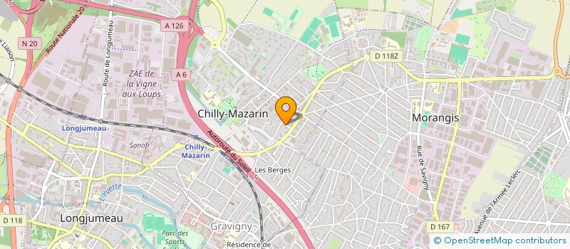 localisation de l'entreprise SCI J.B. à CHILLY-MAZARIN