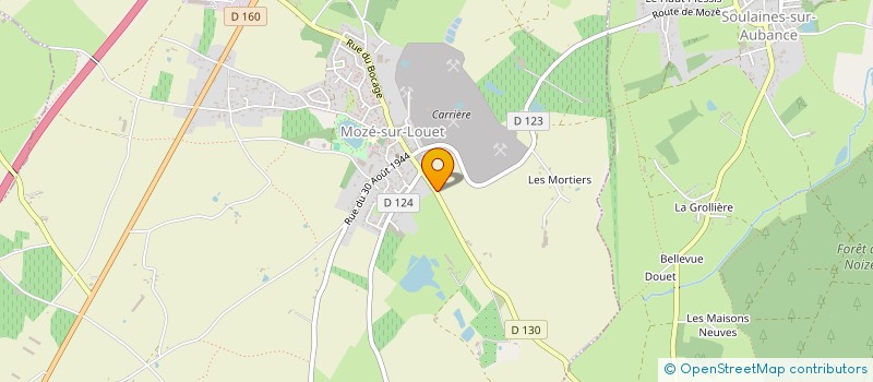 localisation de l'entreprise SCI  J.B.  MOZE-SUR-LOUET