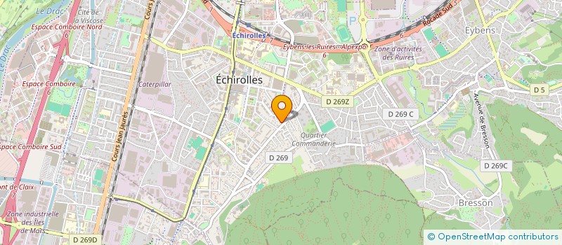 localisation de l'entreprise SCI J.B à ECHIROLLES