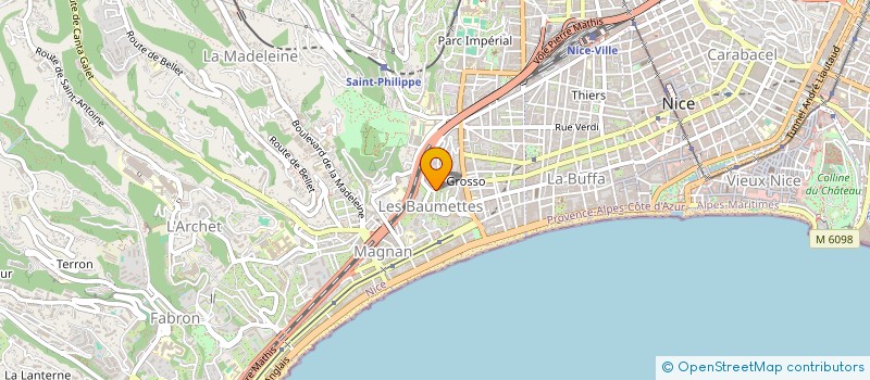 localisation de l'entreprise SCI J.B à NICE