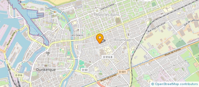 localisation de l'entreprise SCI J & B à DUNKERQUE