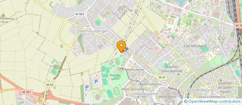 localisation de l'entreprise SCI J&B  OBERHAUSBERGEN