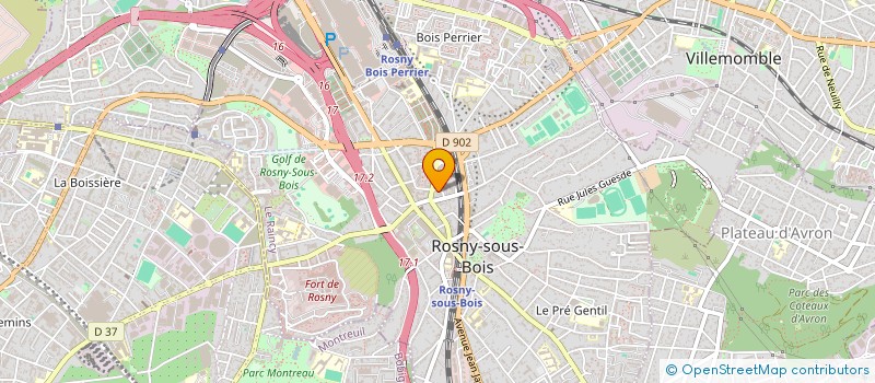 localisation de l'entreprise SCI J.B.C.4. à ROSNY-SOUS-BOIS