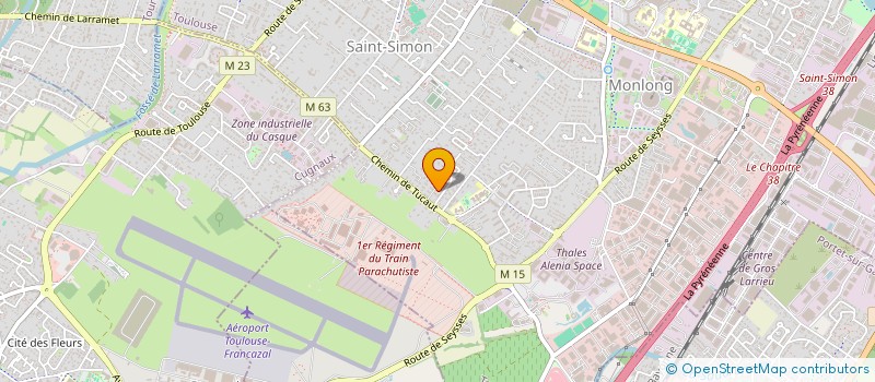 localisation de l'entreprise SCI J B C à TOULOUSE