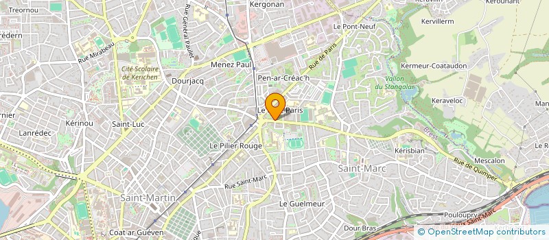 localisation de l'entreprise SCI J.B. DE L'IROISE  BREST