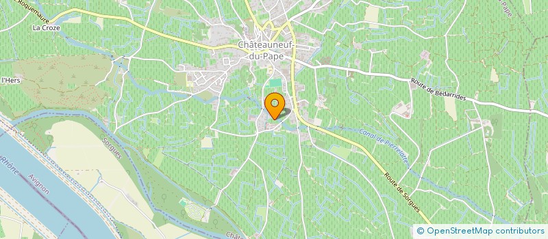 localisation de l'entreprise SCI J.B.F.  CHATEAUNEUF-DU-PAPE