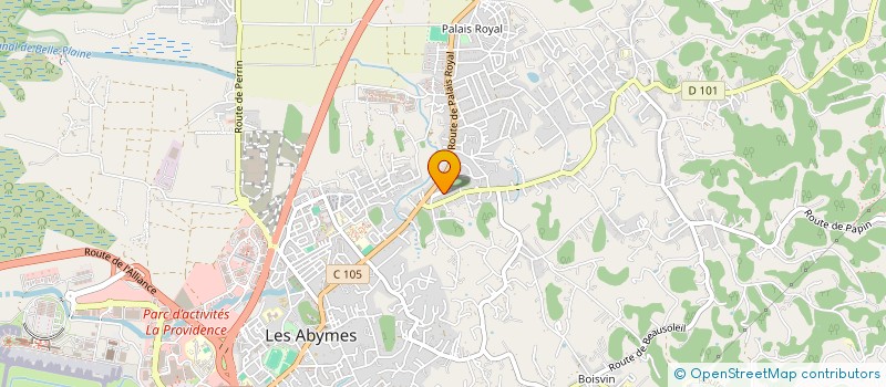 localisation de l'entreprise SCI J&B INVEST  LES ABYMES