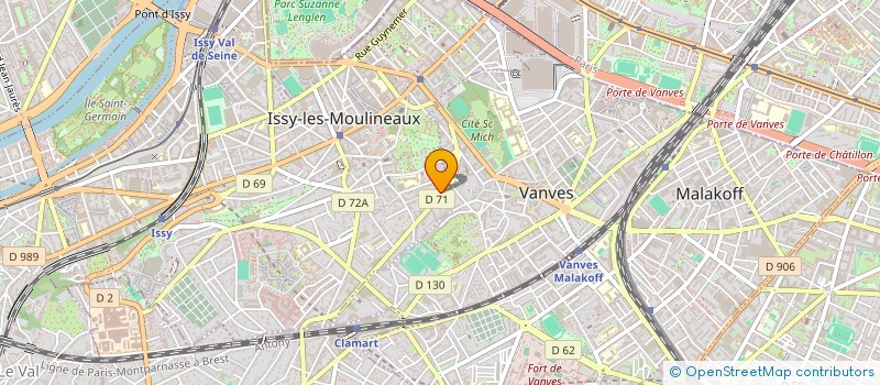 localisation de l'entreprise SCI J.B.L. à ISSY-LES-MOULINEAUX