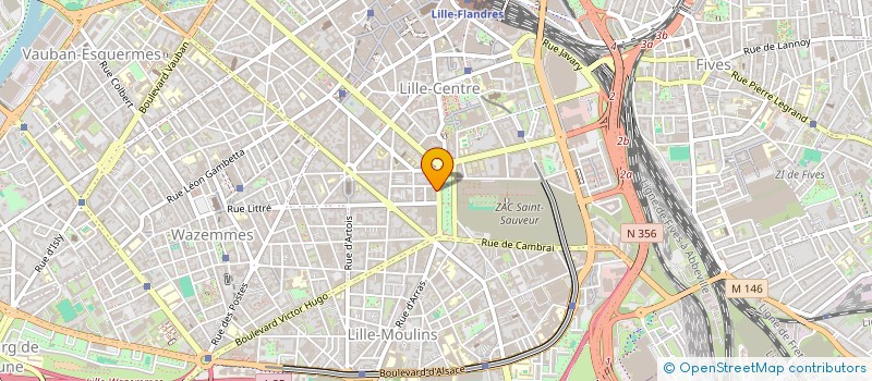 localisation de l'entreprise SCI J B LEBAS à LILLE