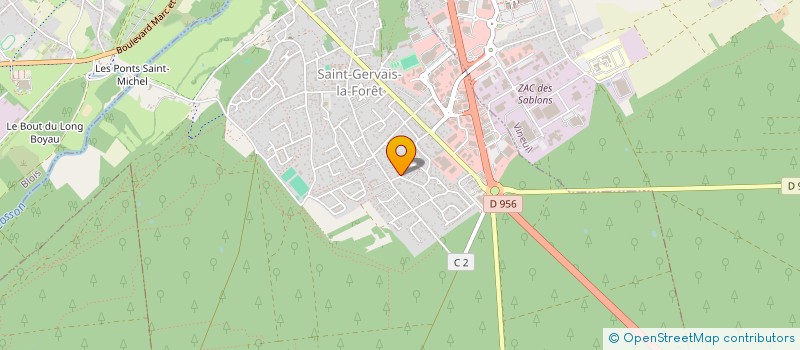 localisation de l'entreprise SCI J B M  SAINT-GERVAIS-LA-FORET