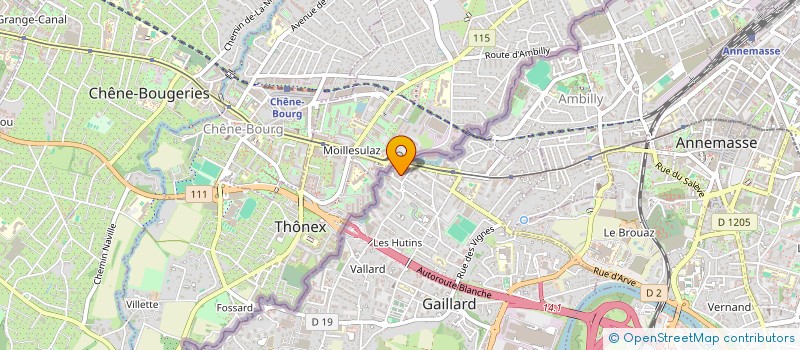 localisation de l'entreprise SCI J.B.N.  GAILLARD
