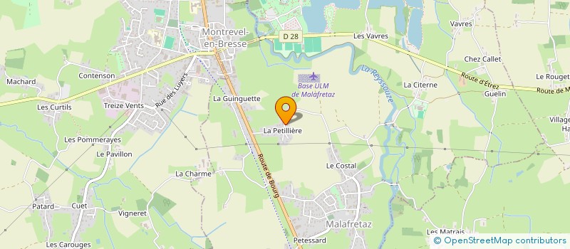 localisation de l'entreprise SCI J.B.S.  MALAFRETAZ