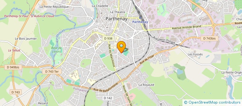 localisation de l'entreprise SCI J BAF à PARTHENAY