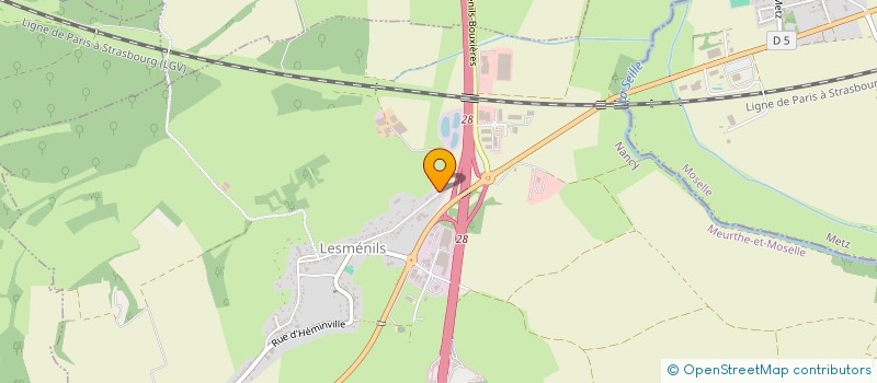 localisation de l'entreprise SCI J. BEUY  LESMENILS