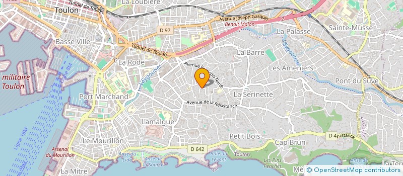 localisation de l'entreprise SCI J&C ALMAS PATRIMOINE  TOULON