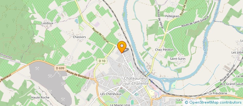 localisation de l'entreprise SCI J C B  CHATEAUNEUF-SUR-CHARENTE