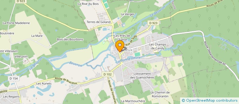 localisation de l'entreprise SCI J.C.B.  BRACIEUX