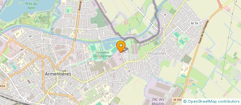 localisation de l'entreprise SCI J.C.B.  HOUPLINES