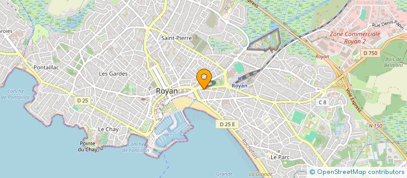 localisation de l'entreprise SCI J.C.B EUROPE  ROYAN