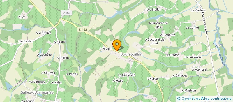 localisation de l'entreprise SCI J C G  BOURROUILLAN