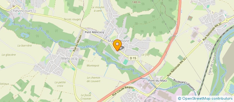 localisation de l'entreprise SCI J C L  MACHEMONT